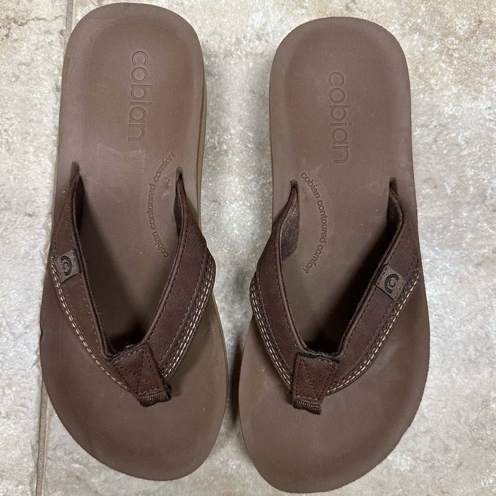 Cobian Wedge Flip Flops Size 7 - image 1